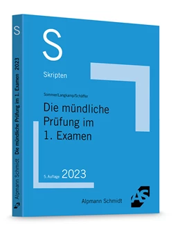 Abbildung von Sommer / Langkamp | Skript Die mündliche Prüfung im 1. Examen | 5. Auflage | 2023 | beck-shop.de