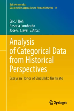 Abbildung von Beh / Lombardo | Analysis of Categorical Data from Historical Perspectives | 1. Auflage | 2024 | beck-shop.de