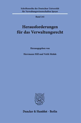 Abbildung von Hill / Mehde | Herausforderungen für das Verwaltungsrecht. | 1. Auflage | 2023 | beck-shop.de