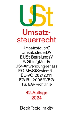 Abbildung von Umsatzsteuerrecht: USt | 42. Auflage | 2024 | 5546 | beck-shop.de