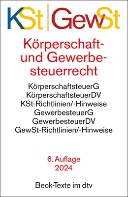 Abbildung von Körperschaftsteuerrecht / Gewerbesteuerrecht: KSt / GewSt | 6. Auflage | 2024 | 5786 | beck-shop.de