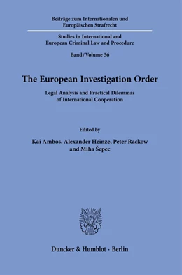 Abbildung von Ambos / Heinze | The European Investigation Order. | 1. Auflage | 2023 | 56 | beck-shop.de