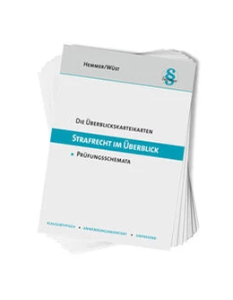 Abbildung von Hemmer / Wüst | Karteikarten Strafrecht im Überblick | 14. Auflage | 2023 | beck-shop.de