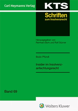 Abbildung von Pfündl | Insider im Insolvenzanfechtungsrecht (KTS 69) | 1. Auflage | 2023 | beck-shop.de
