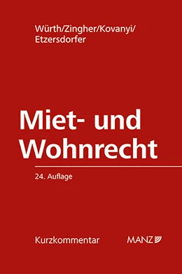Abbildung von Würth / Zingher | Miet- und Wohnrecht | 24. Auflage | 2024 | beck-shop.de