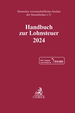 Abbildung von Handbuch zur Lohnsteuer 2024: LSt 2024 | 1. Auflage | 2024 | beck-shop.de