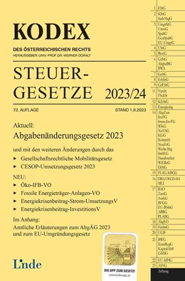 Abbildung von Bodis / Doralt | KODEX Steuergesetze 2023/24 | 72. Auflage | 2023 | beck-shop.de