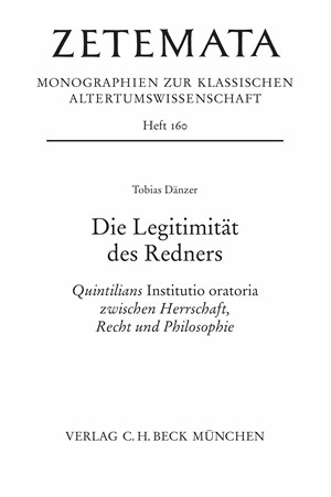 Cover: Tobias Dänzer, Die Legitimität des Redners