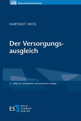 Abbildung von Wick | Der Versorgungsausgleich | 5. Auflage | 2023 | beck-shop.de