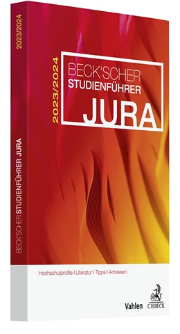Abbildung von Beck'scher Studienführer Jura Wintersemester 2023/2024 | 1. Auflage | 2023 | beck-shop.de