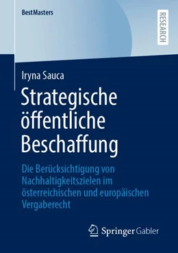 Abbildung von Sauca | Strategische öffentliche Beschaffung | 1. Auflage | 2023 | beck-shop.de