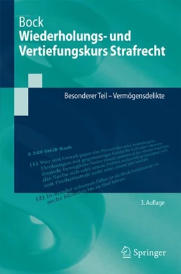 Abbildung von Bock | Wiederholungs- und Vertiefungskurs Strafrecht | 3. Auflage | 2024 | beck-shop.de