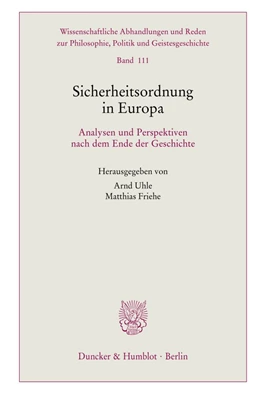 Abbildung von Uhle / Friehe | Sicherheitsordnung in Europa. | 1. Auflage | 2023 | 111 | beck-shop.de