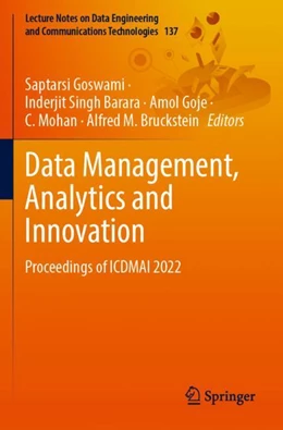 Abbildung von Goswami / Barara | Data Management, Analytics and Innovation | 1. Auflage | 2023 | 137 | beck-shop.de