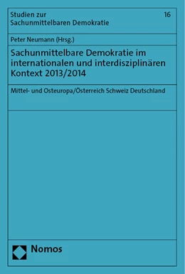 Abbildung von Neumann | Sachunmittelbare Demokratie im internationalen und interdisziplinären Kontext 2013/2014 | 1. Auflage | 2023 | 16 | beck-shop.de
