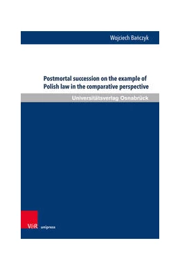 Abbildung von Banczyk | Postmortal succession on the example of Polish law in a comparative perspective | 1. Auflage | 2024 | beck-shop.de
