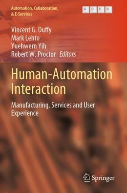 Abbildung von Duffy / Lehto | Human-Automation Interaction | 1. Auflage | 2023 | 10 | beck-shop.de