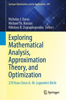 Abbildung von Daras / Rassias | Exploring Mathematical Analysis, Approximation Theory, and Optimization | 1. Auflage | 2024 | 207 | beck-shop.de
