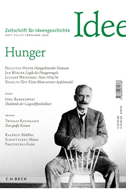 Cover: , Zeitschrift für Ideengeschichte Heft XVIII/1 Frühjahr 2024