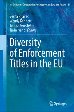 Abbildung von Rijavec / Kennett | Diversity of Enforcement Titles in the EU | 1. Auflage | 2023 | 111 | beck-shop.de