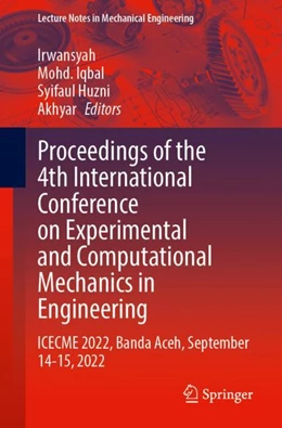 Abbildung von Irwansyah / Iqbal | Proceedings of the 4th International Conference on Experimental and Computational Mechanics in Engineering | 1. Auflage | 2024 | beck-shop.de