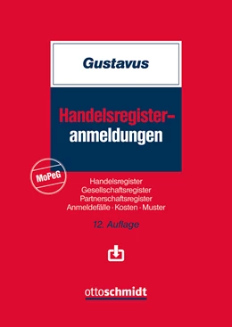 Abbildung von Gustavus | Handelsregisteranmeldungen | 12. Auflage | 2024 | beck-shop.de