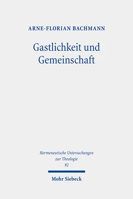 Abbildung von Bachmann | Gastlichkeit und Gemeinschaft | 1. Auflage | 2024 | 92 | beck-shop.de