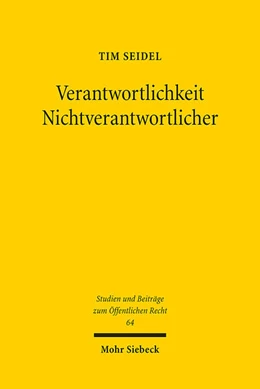 Abbildung von Seidel | Verantwortlichkeit Nichtverantwortlicher | 1. Auflage | 2023 | 64 | beck-shop.de
