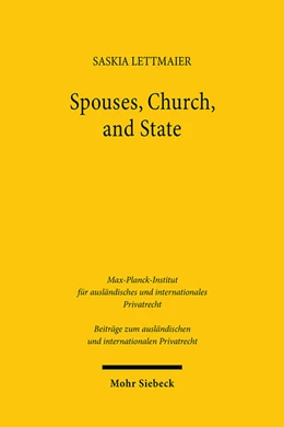 Abbildung von Lettmaier | Spouses, Church, and State | 1. Auflage | 2024 | beck-shop.de