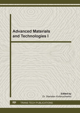 Abbildung von Kolisnychenko | Advanced Materials and Technologies I | 1. Auflage | 2019 | beck-shop.de