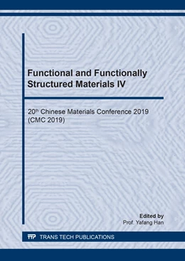 Abbildung von Han | Functional and Functionally Structured Materials IV | 1. Auflage | 2020 | beck-shop.de