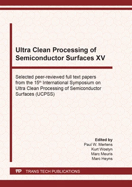 Abbildung von Mertens / Wostyn | Ultra Clean Processing of Semiconductor Surfaces XV | 1. Auflage | 2021 | beck-shop.de