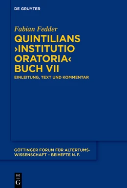 Abbildung von Fedder | Quintilians ›Institutio oratoria‹ Buch VII | 1. Auflage | 2024 | 15 | beck-shop.de