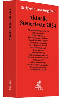 Abbildung von Aktuelle Steuertexte 2024 | 1. Auflage | 2024 | beck-shop.de
