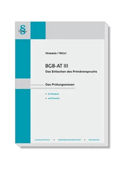 Abbildung von Hemmer / Wüst | BGB AT III | 16. Auflage | 2023 | beck-shop.de