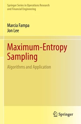 Abbildung von Fampa / Lee | Maximum-Entropy Sampling | 1. Auflage | 2023 | beck-shop.de