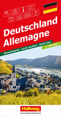 Abbildung von Hallwag Kümmerly+Frey AG | Deutschland Strassenkarte 1:750 000 | 7. Auflage | 2023 | beck-shop.de
