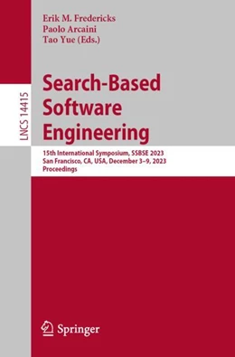 Abbildung von Arcaini / Yue | Search-Based Software Engineering | 1. Auflage | 2023 | 14415 | beck-shop.de