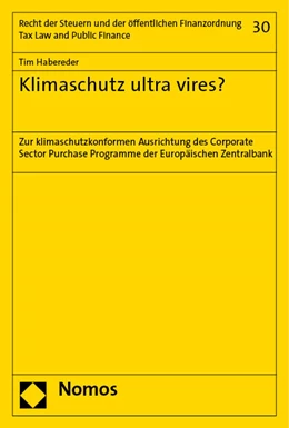 Abbildung von Habereder | Klimaschutz ultra vires? | 1. Auflage | 2023 | 30 | beck-shop.de