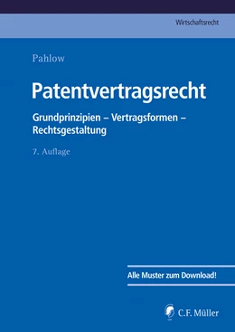 Abbildung von Pahlow | Patentvertragsrecht | 7. Auflage | 2024 | beck-shop.de
