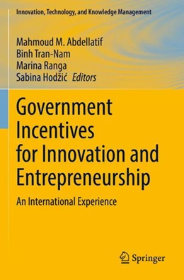Abbildung von Abdellatif / Tran-Nam | Government Incentives for Innovation and Entrepreneurship | 1. Auflage | 2023 | beck-shop.de