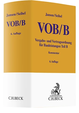 Abbildung von Jansen / Seibel | VOB Teil B: VOB/B | 6. Auflage | 2024 | beck-shop.de