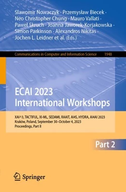 Abbildung von Nowaczyk / Biecek | Artificial Intelligence. ECAI 2023 International Workshops | 1. Auflage | 2024 | 1948 | beck-shop.de