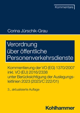 Abbildung von Jürschik-Grau | Verordnung über öffentliche Personenverkehrsdienste | 3. Auflage | 2024 | beck-shop.de
