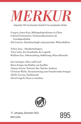Abbildung von Demand / Knörer | MERKUR 12/2023 | 1. Auflage | 2023 | beck-shop.de