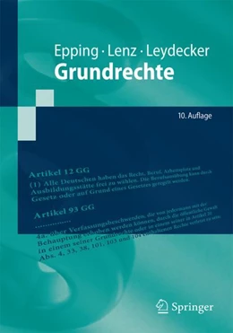 Abbildung von Epping / Lenz | Grundrechte | 10. Auflage | 2024 | beck-shop.de