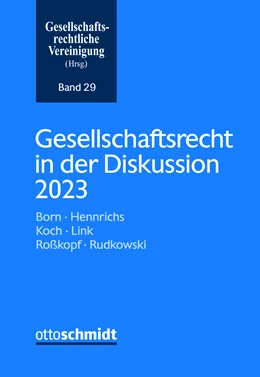 Abbildung von Gesellschaftsrecht in der Diskussion 2023 | 1. Auflage | 2024 | 29 | beck-shop.de
