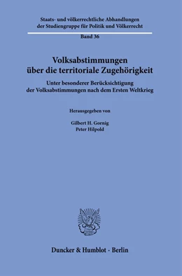 Abbildung von Hilpold / Gornig | Volksabstimmungen über die territoriale Zugehörigkeit. | 1. Auflage | 2023 | 36 | beck-shop.de