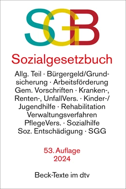 Abbildung von Sozialgesetzbuch mit Sozialgerichtsgesetz: SGB | 53. Auflage | 2024 | 5024 | beck-shop.de