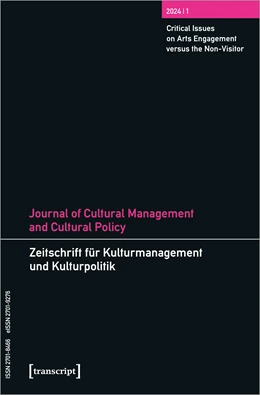 Abbildung von DeVereaux / Höhne | Journal of Cultural Management and Cultural Policy/Zeitschrift für Kulturmanagement und Kulturpolitik | 1. Auflage | 2024 | beck-shop.de